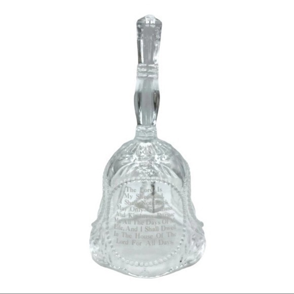 Crystal Glass - Bell Prayer Hands | Sz. 5" x 2.5" | Vintage Home Decor - Picture 10 of 10